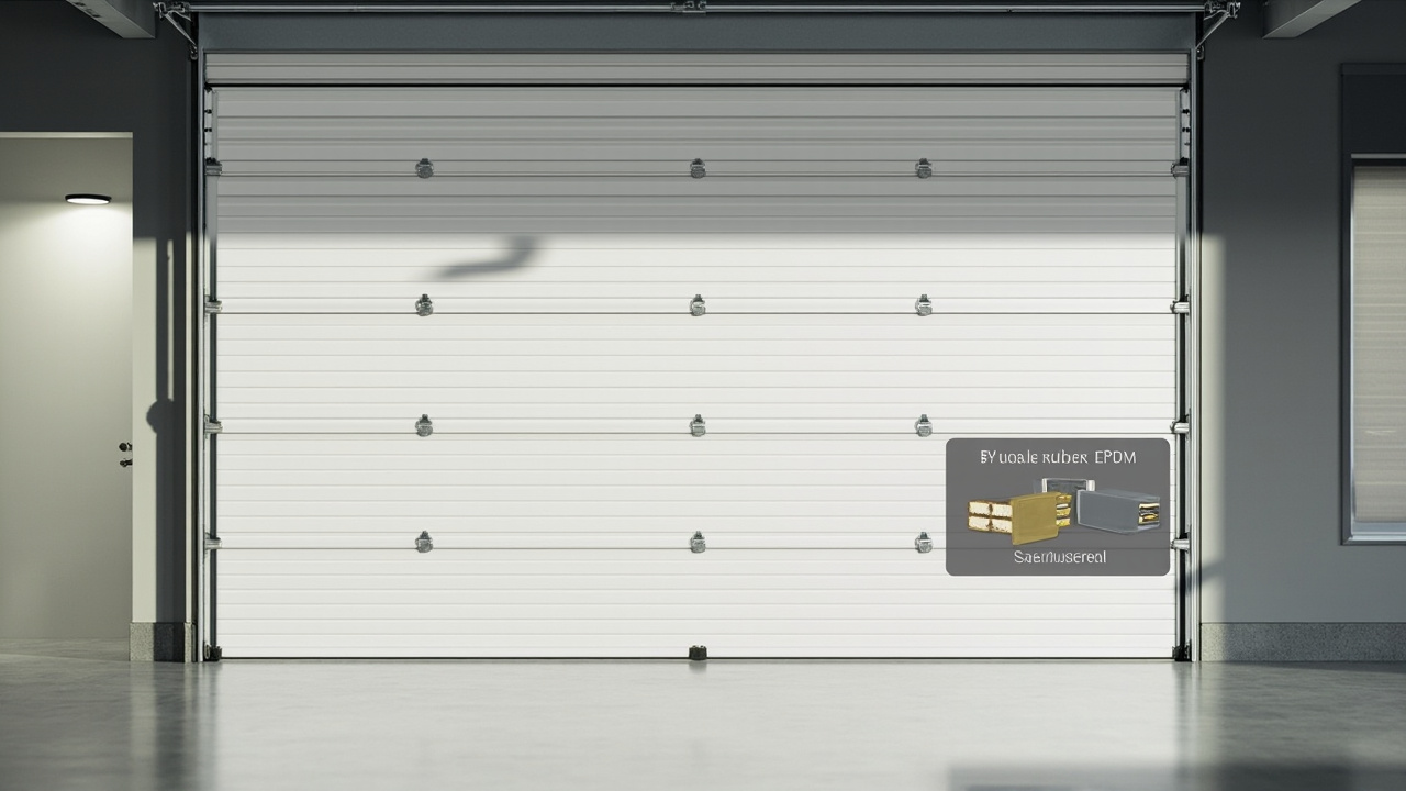 Porte de garage sectionnelle isolante