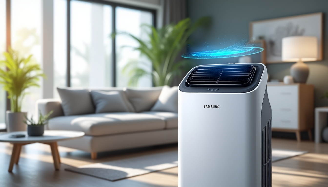 découvrez le climatiseur mobile samsung alliant performance énergétique, confort optimal et consommation maîtrisée pour un air frais et agréable toute l'année.